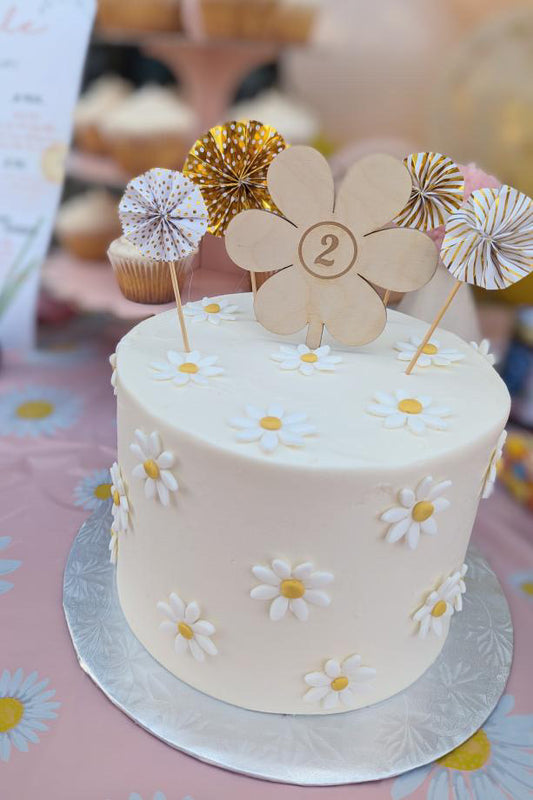 CAKE TOPPER - fleur